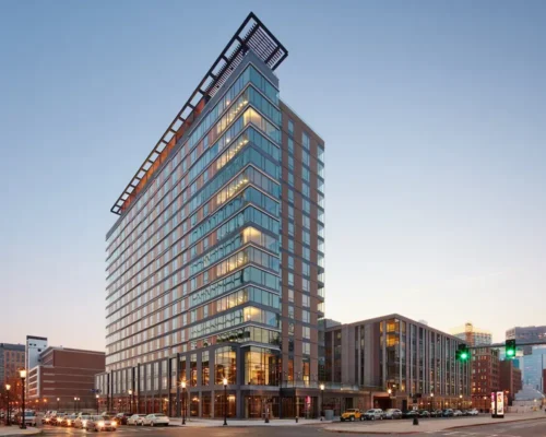 Exterior view of Watermark Seaport, a rental development located in Boston, MA